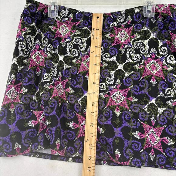 Tranquility Skort XL Black Print Pull On Shorts Lined Stretch Colorado Clothing - Picture 7 of 7